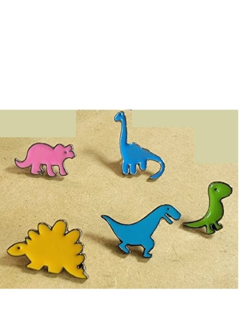 Dinosaur Enamel Pin Set - Picture 2 of 2